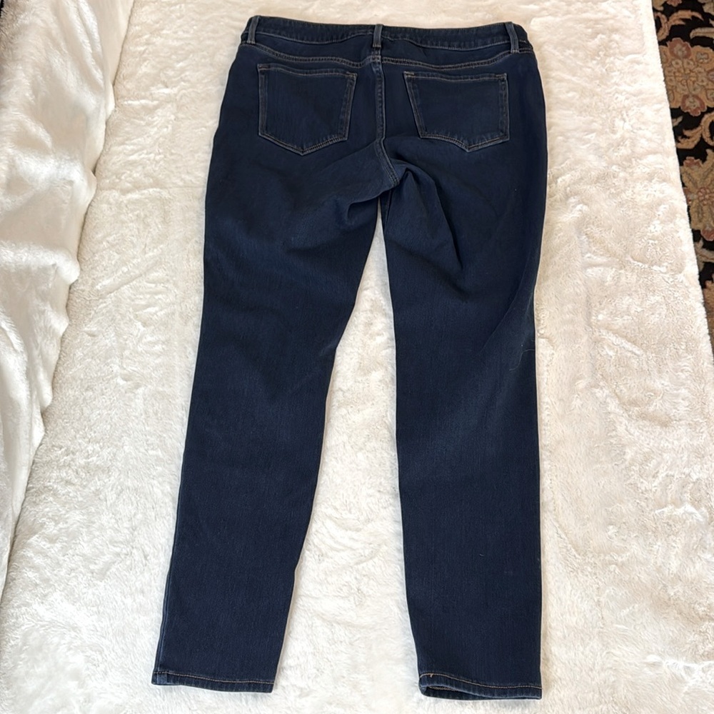 Old Navy Maternity Rockstar Super Skinny Front Low Panel Blue Jeans- size 12 - Picture 11 of 12